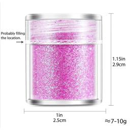 3d garrafa glitter para nail art, rosa, ouro, prata, brilhante, encantos, tamanho da mistura, pigmento em pó, diy, gel unhas decorações, 1 garrafa - Image 5