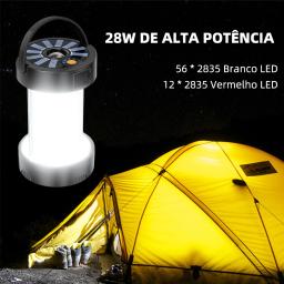 Lanterna solar recarregável para acampar, iluminação exterior, lanterna poderosa, suprimentos de equipamentos para barracas, lâmpada portátil - Image 3