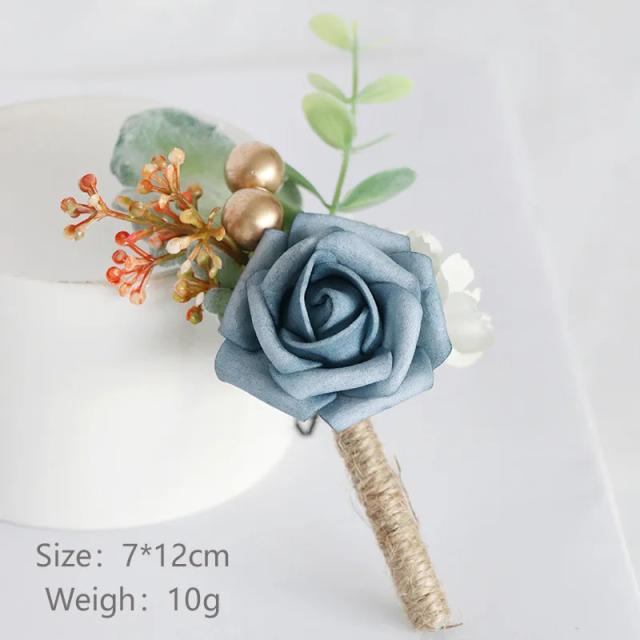 Flores Artificiais para Groomsmen: Corsages e Boutonnieres Elegantes para Casamentos