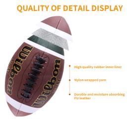 Bolas de futebol americano de couro PU para adultos e crianças, alta qualidade, esportes, oficiais, tamanho 3, 6, 9, 1pc - Image 5