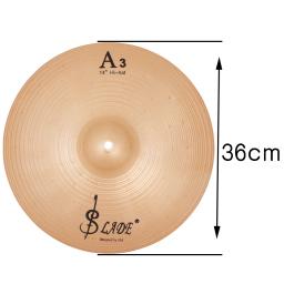 SLADE-Hi-Hat Drum Cymbals Kit para músicos, iniciantes, percussão Instrument acessórios, Crash prato, Po Crash, 8 ", 10", 12" - Image 4