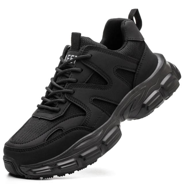 Sapatos de Segurança Femininos Anti-Esmagamento Leve Respirável
