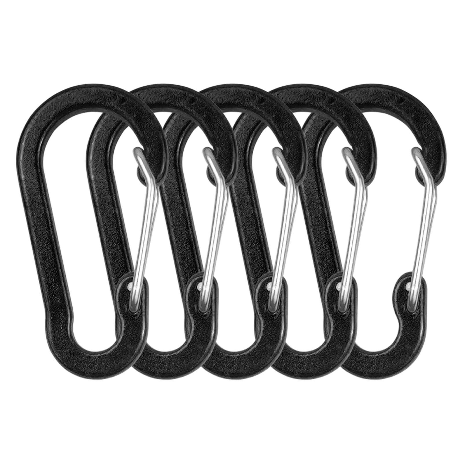 Liga de alumínio Mosquetão Clipes Viagem Kit, Camping Equipamento, Survival Gear, Acampamento, Montanhismo Gancho, Mosquetão ao ar livre, 5 pcs, 10pcs - Image 1