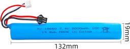 Bateria de íon-lítio 7.4v 2000mah para bola de água elétrica, pistola pneumática automática/bola de gel blaster brinquedos arma elétrica splatter bola - Image 4