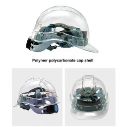 Capacete de segurança transparente para construção Escalada Steeplejack, trabalhador protetor, chapéu duro, local de trabalho ao ar livre, proteção de cabeça - Image 6