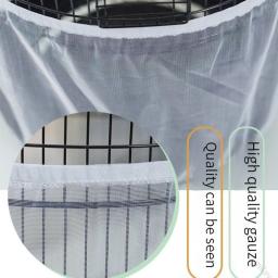 Malha de náilon pássaro papagaio capa de malha respirável malha pássaro gaiola proteção pássaro papagaio capa macia e fácil catcher suprimentos limpos - Image 4
