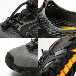 Mais tamanho 39-50 caminhadas sapatos de trekking homens antiderrapante respirável esporte ao ar livre escalada sapatos táticos tênis de treinamento no deserto - Image 3