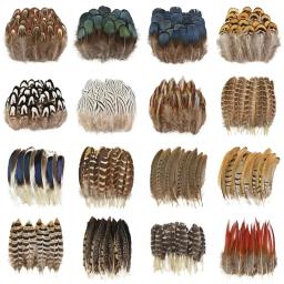 Atacado natural frango pavão ganso faisão pena pequenas penas para artesanato acessórios diy jóias decoração - Image 1