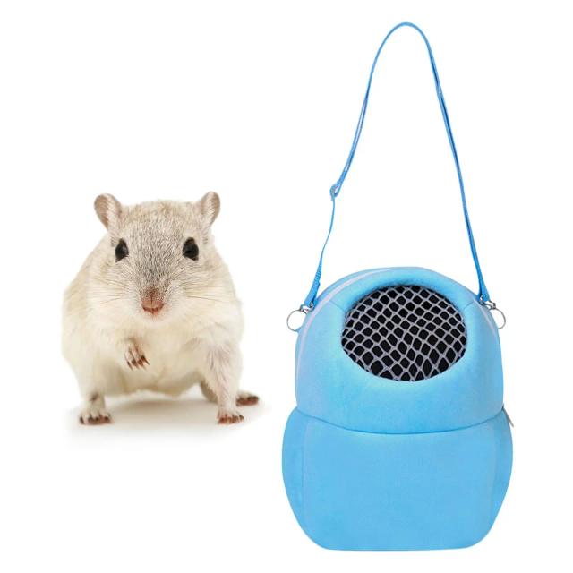 Saco Portátil Respirável para Transporte de Pequenos Animais como Hamsters, Lêmures e Cobaias
