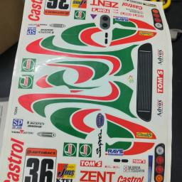 RC Deriva Adesivos Do Corpo, Decalques, TC054, 1:10 Supra 2000 - Image 2