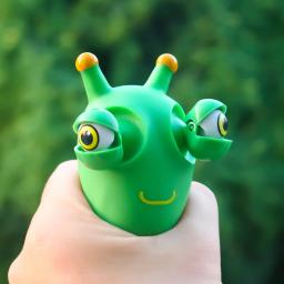 Engraçado Eyeball Burst Squeeze Toy, Green Eye Caterpillar Pinch Toys, Stress Fidget Toy, Brinquedo de Descompressão Criativo para Adultos e Crianças, 4pcs - Image 4