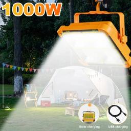 Alta lanterna LED recarregável Camping, luz de tenda com ímã, lanterna poderosa, reparo do banco de energia, lâmpada de emergência, 20000mAh - Image 1