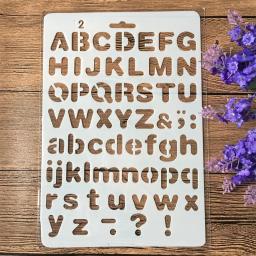 4 Pçs/set 26 centímetros Letras Do Alfabeto DIY Ofício Camadas Template Stencils Pintura Álbum de Scrapbooking Stamping Embossing Decorativa - Image 3