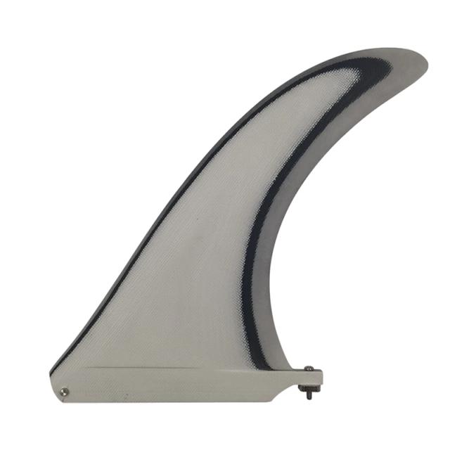 Aleta Única para Pranchas de Surf em Fibra de Vidro Branca 9 Polegadas - Acessórios de Surf de Alta Performance
