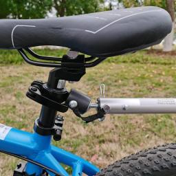 Folding bicicleta carga Trailer com Big Bag, controlador de bicicleta, bicicleta Trailer, Air Wheel, Shopping Trolley, Bagagem carrinho, 63L, 12 Polegada - Image 6