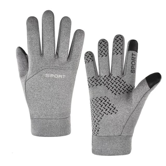 Luvas de Ciclismo e Esportes de Inverno Antiderrapantes e à Prova d'Água para Homens