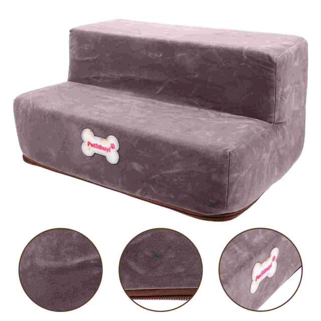 Rampa Portátil para Cães Pequenos com Escadas em 2 Camadas – Ideal para Pets