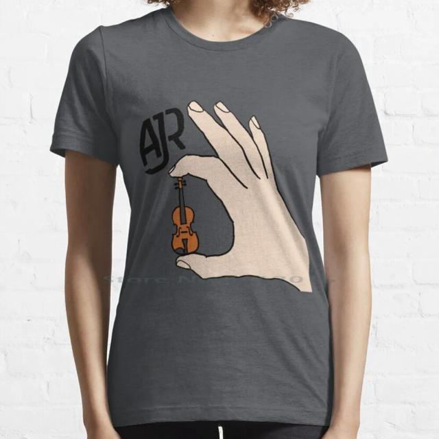 Camiseta 100% Algodão AJR: Menor Violino do Mundo em Estilo Orquestral Manga Curta