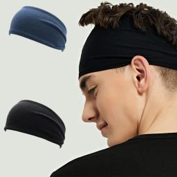 Masculino feminino esportes bandana sweatband estiramento elástico ginásio de fitness correndo yoga headwrap respirável de secagem rápida absorvente faixas de cabelo - Image 1