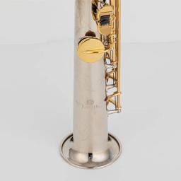 Jupiter-JSS1100SG Saxofone soprano com estojo, bocal, ligadura, palhetas, pescoço, chave de ouro, sax, prata - Image 1