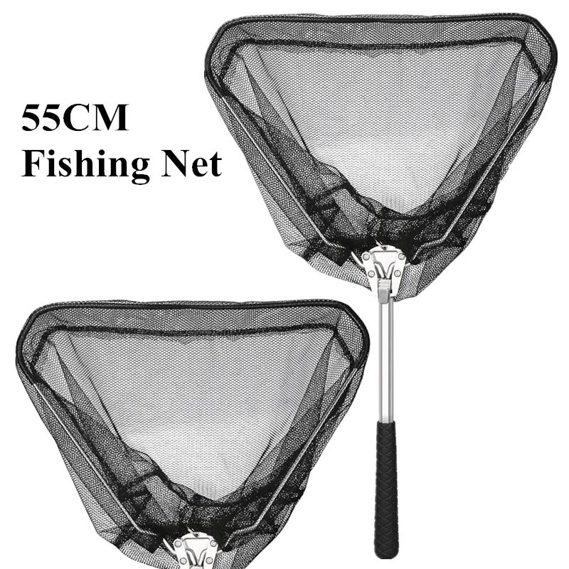 190cm 92cm 55cm rede de pouso telescópica dobrável pólo de pesca estendendo mosca carpa curso mar malha rede de pesca para pesca com mosca - Image 1