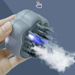 Escova UV para cão e gato, pente de massagem, spray elétrico de água, silicone macio, depilação flutuante, acessórios para gato - Image 4