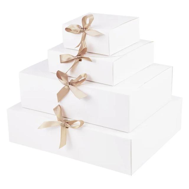 Caixas de Embalagem de Papel para Festas e Presentes: Baby Shower, Aniversário, Casamento - Diversos Tamanhos (31 cm, 27 cm, 16 cm, 11 cm)