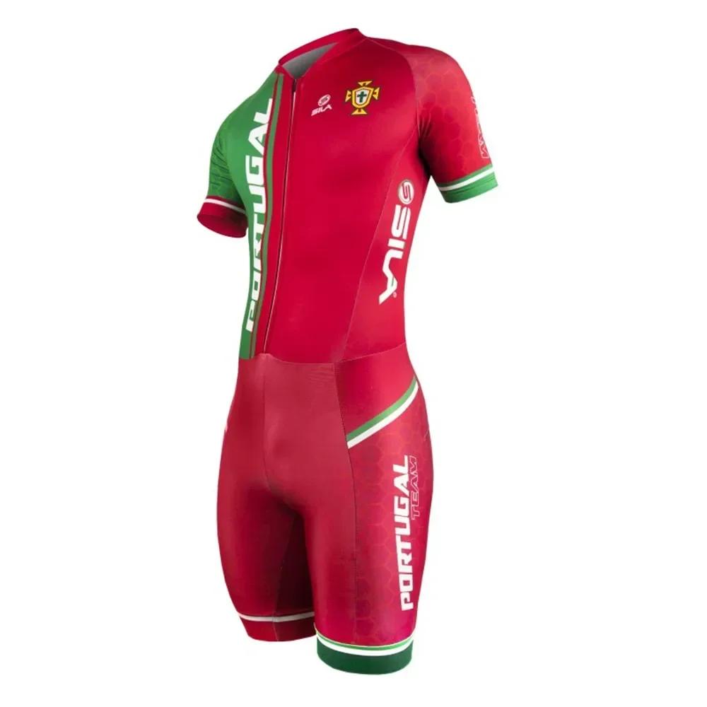 Sila crianças ciclismo patinação terno inline patinação de velocidade manga curta terno corrida ciclismo roupas de patinação rápida das crianças - Image 1