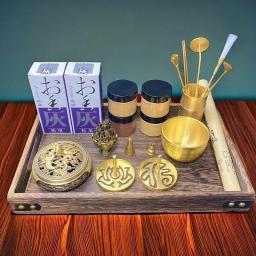 Arte vintage bronze incenso conjunto, cera derreter fragrância selo molde ferramentas, tradicional Home Hotel incenso pó queimador kit, presente criativo - Image 4