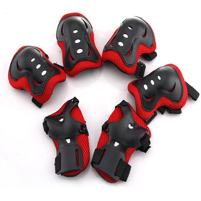 Conjunto de Joelheiras e Protetores de Cotovelos e Pulsos para Crianças - Segurança em Patinação e Esportes ao Ar Livre, 6 Peças