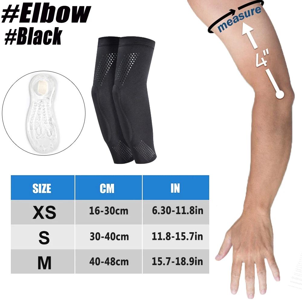 Joelheira de compressão e cotovelo para mulheres, almofada de gel de silicone, joelheiras de voleibol para meninas, dançarinas, ioga, pole, chão, dança, 1 par - Image 1