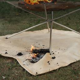 Acampamento à prova de fogo pano chama retardador isolamento esteira cobertor vidro revestido almofada isolamento térmico ao ar livre piquenique churrasco - Image 2