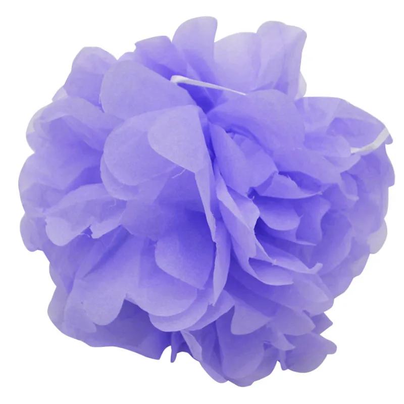 5 pçs 10/15/20/25/30cm pompons de papel de tecido bolas de flores casamento festival festa decoração casa diy artesanato papel pompons suprimentos - Image 1