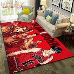 Anime Slam Dunk Tapete de basquete de desenhos animados 3D, tapete antiderrapante, tapete para sala de estar, quarto, decoração do sofá, tapete infantil - Image 5