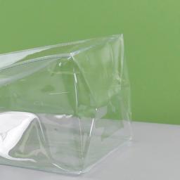 Saco transparente do PVC com alças, caixa de presente clara, sacos reutilizáveis do favor do partido, sacos plásticos do chuveiro do bebê, caixa de presente do aniversário, 15pcs - Image 4