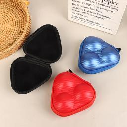 Caixa de armazenamento de couro PU para tênis de mesa 3 bolas de pingue-pongue impermeável, acessório de treinamento esportivo na moda - Image 1
