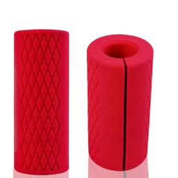 Haltere Fitness Equipment, Alças de barra grossa, Puxe o suporte de halterofilismo, Silicone Anti-Slip Protect Pad, Body Building - Image 4