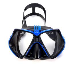 Máscara de mergulho Óculos de natação para GoPro, câmera esportiva subaquática, vidro temperado, mergulho profissional, tubo de snorkel seco, adultos e jovens - Image 3