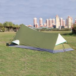 Alltel genuíno única camada tenda de pouco peso acampamento ao ar livre 1 pessoa fácil levar uv xadrez mochila aventura caminhada à prova dwaterproof água - Image 3