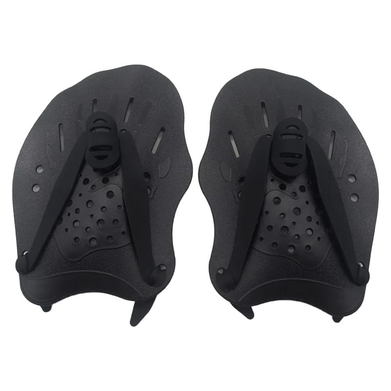 Pás De Palma De Silicone Com Alças Ajustáveis Pás De Treinamento De Natação Luvas De Mergulho, Fin Flipper Sports, Pás De Mão De Natação, 1 Par - Image 1