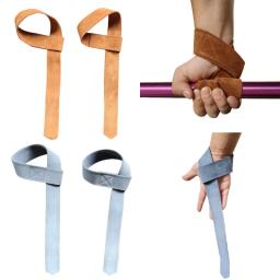 Correias de levantamento de peso de couro para homens e mulheres perfeitas para treinamento de força e levantamento de 1 par - Image 1