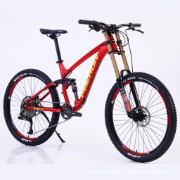 Liga de alumínio mountain bike para adultos ciclismo cidade 11 velocidade dupla amortecimento downhill dh bicicleta mtb cauda macia 26/27.5 polegada 2023 - Image 4