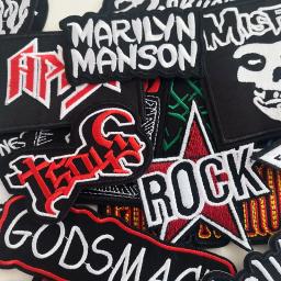 Rock Band Bordados Listras, Ferro em Adesivos, Música Badge Roupas Apliques, Suprimentos de costura DIY, 25Pcs por lote - Image 5