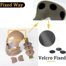 Máscara proteção tática para airsoft, acessórios capacete rápido para paintball e caça ao ar livre - Image 4