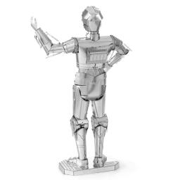 C- 3PO 3D Puzzle Metal Modelo Kits DIY Laser Cut Puzzles Jigsaw Toy Para Crianças - Image 3