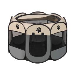 Portable Octogonal Pet Fence, canil dobrável, abrigo de cachorro, fácil de usar, fácil operação, grandes gaiolas, cercas de gato - Image 1