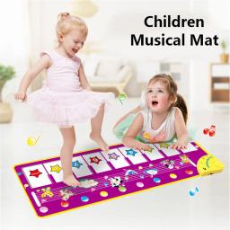 Fitness Keyboard Play Music Carpet for Kids, Piano Mat para crianças, crianças, brinquedos de instrumentos musicais, presente educacional para menina e menino - Image 3