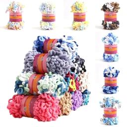 Fio de laço de dedo 100% poliéster – Lã grossa artesanal para crochê de tricô DIY, perfeito para fazer cobertores e arte de malha - Image 1