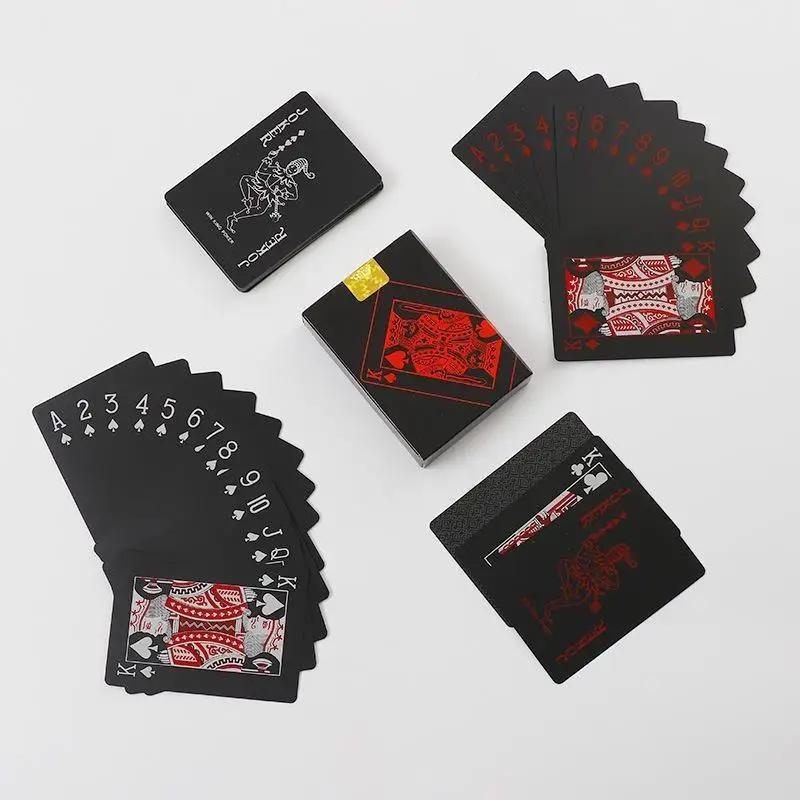 Premium impermeável PVC jogando cartas com caixa, perfeito para festas, jogos, Cardistry e truques de mágica - Image 1