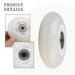 Poliuretano PU Rolamentos para Esportes ao ar livre, Rodas de Skate Inline, Branco Artigos Esportivos, Acessórios Peças, Alta Qualidade, 64mm, 70mm, 72mm, 1Pc - Image 3